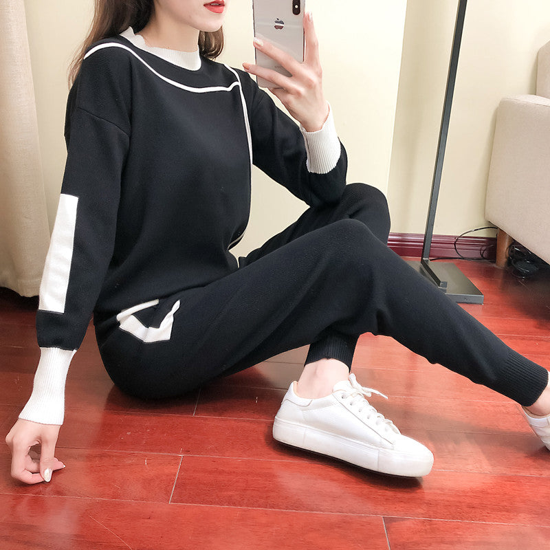Blouse and Lightweight Mesh Trousers Set
