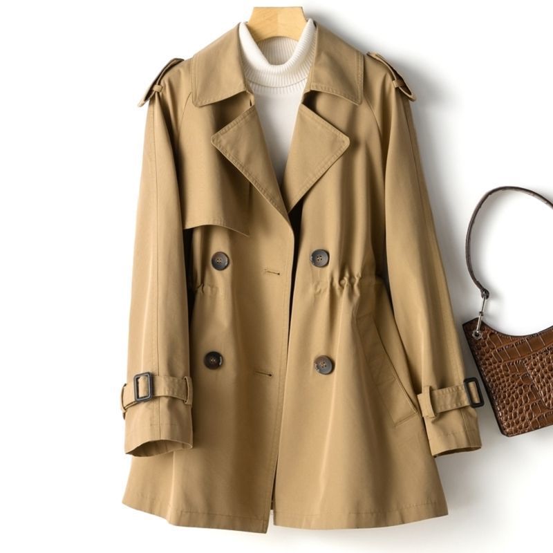 Elegant Midi Coat with Belted Waist and Stylish Design