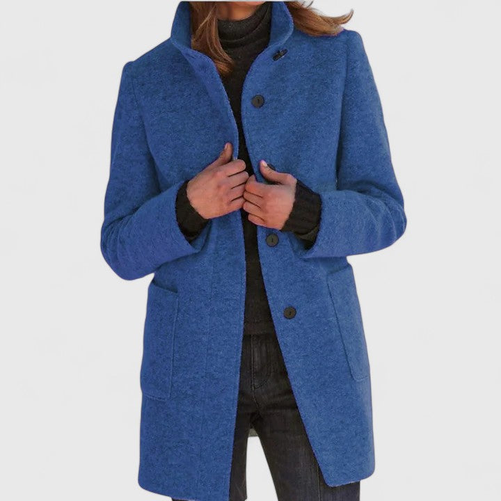 Women's Timeless Wool-Blended Coat with Plush Lining