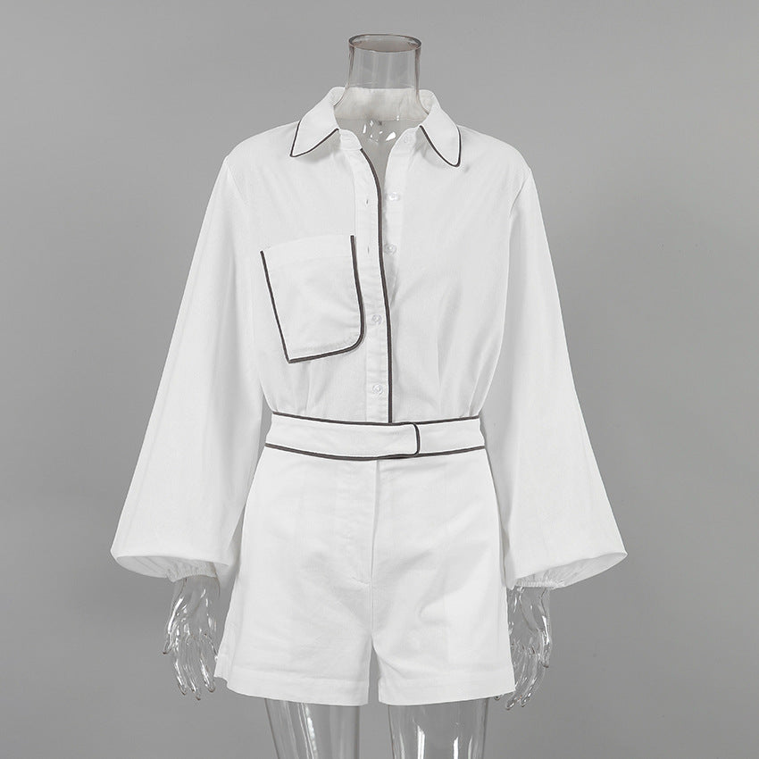 Cotton Lake Shirt and Shorts Set for Comfortable Summer Wear