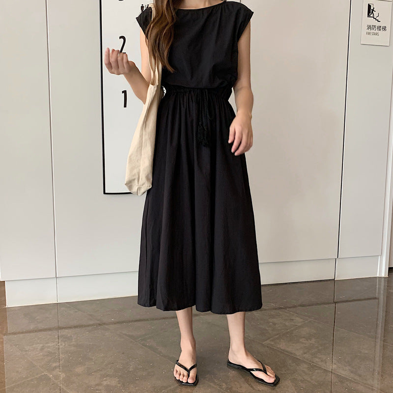 Tassel Tie Midi Dress for Effortless Style and Comfort