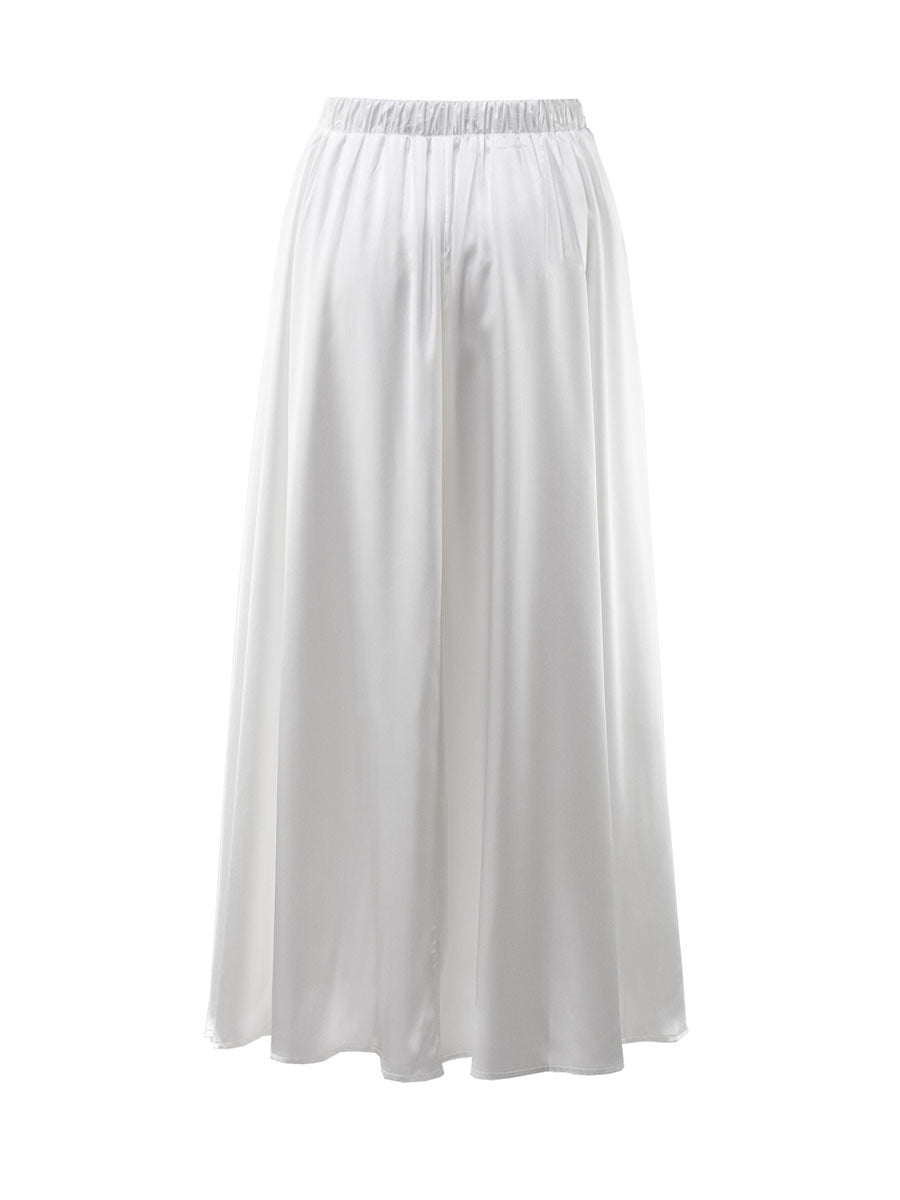 Elegant High-Waisted Satin Maxi Skirt for Effortless Styling