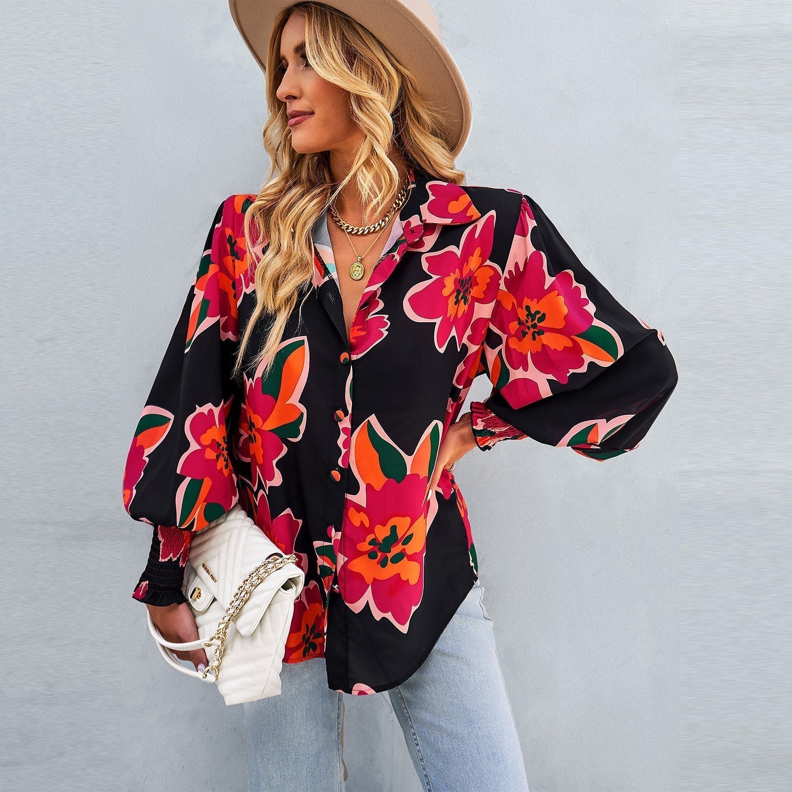 Puff Sleeve Adela Shirt - Stylish & Comfortable Top for Any Occasion