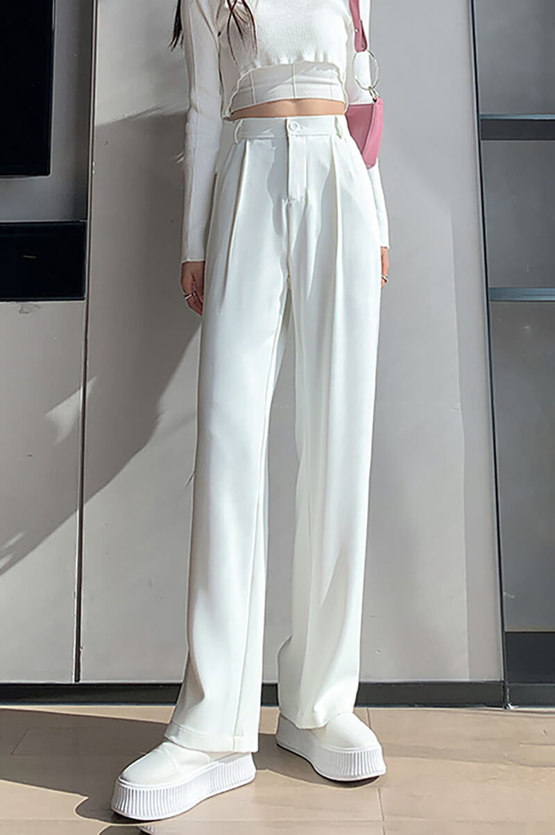 Men's Tailored Straight Leg Trousers for a Classic Fit