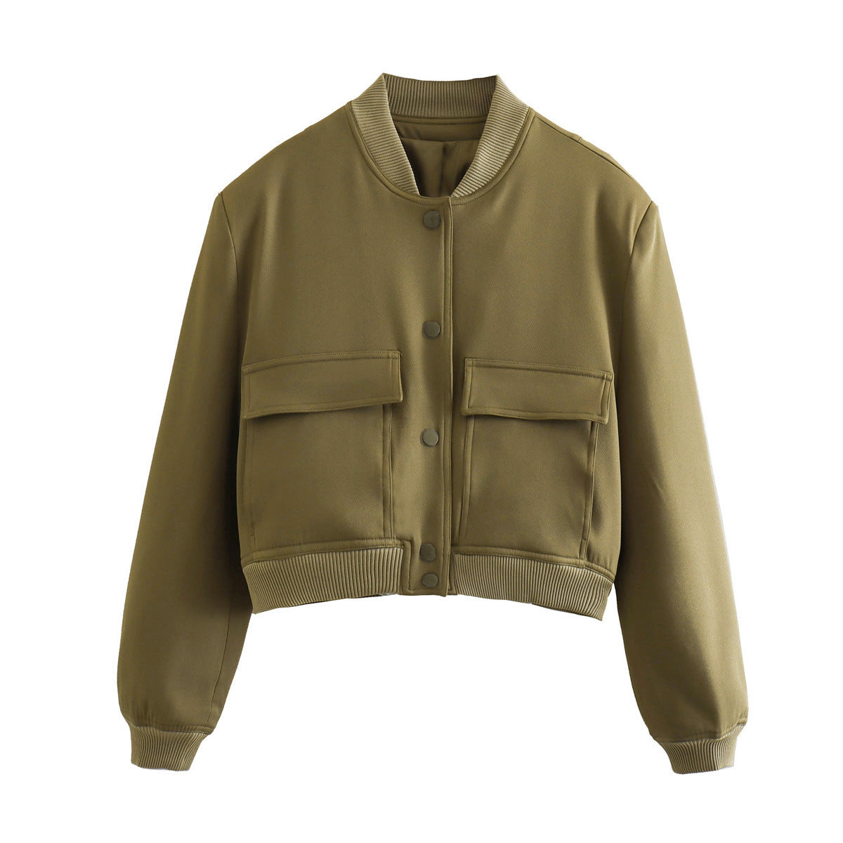 Women's Short Bomber Jacket – Stylish and Versatile Outerwear