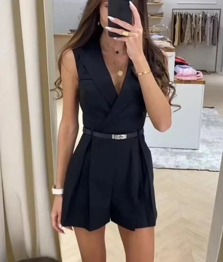 Comfortable Women's Short Jumpsuit – Trendy & Stylish