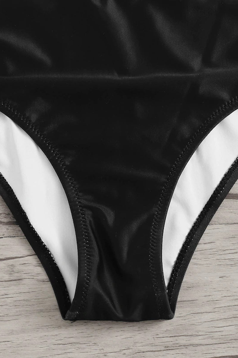 Halter Neck Swimsuit with Padding for Enhanced Support