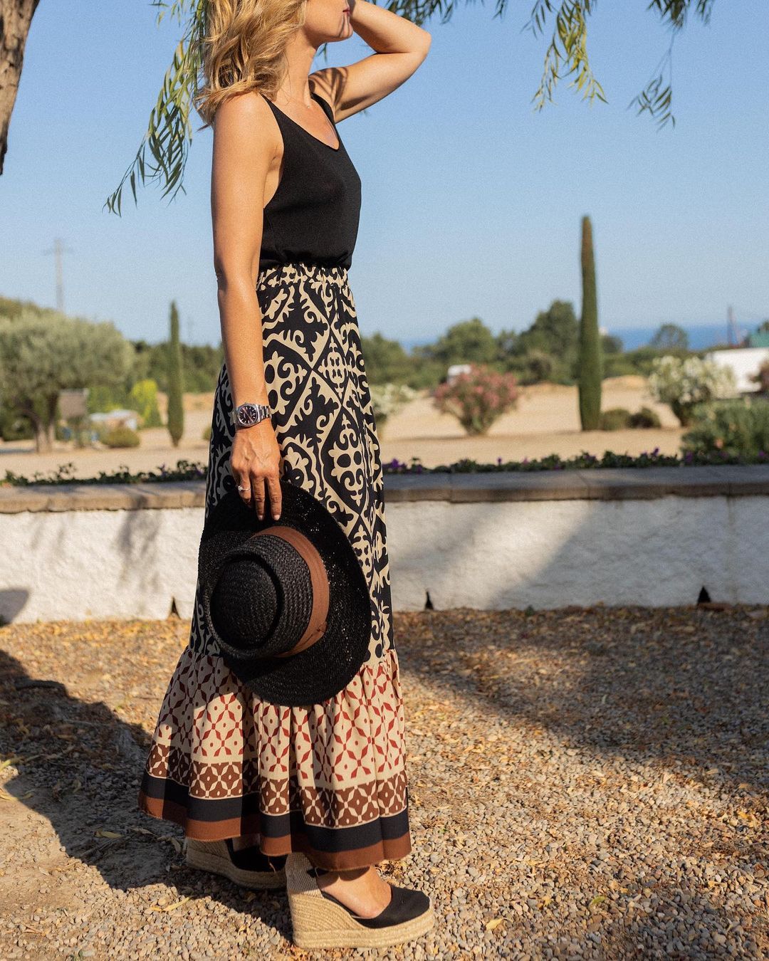 Maxi Boho Skirt with Flowing Design and Comfortable Fit