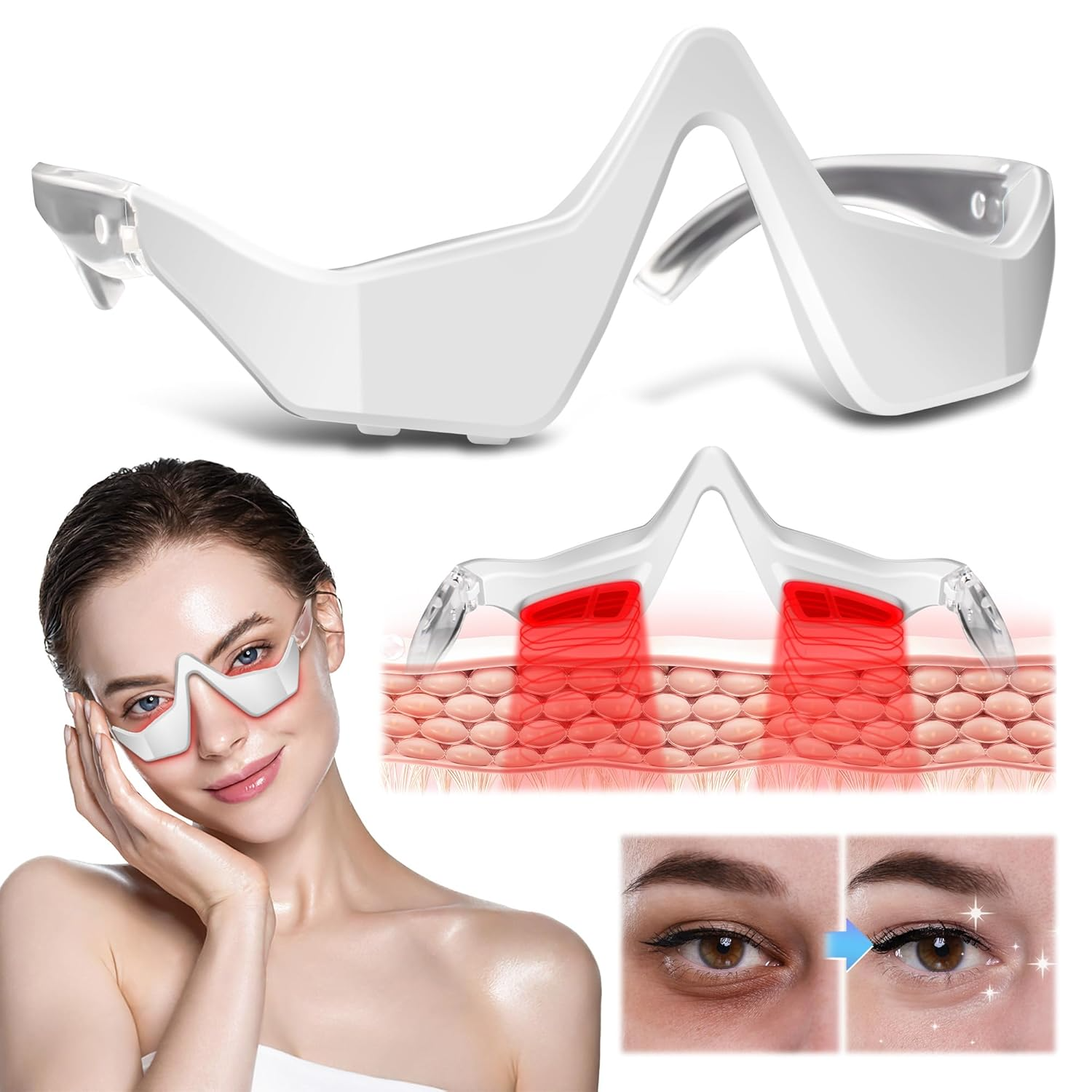 Red Light Eye Therapy for Fine Lines & Wrinkles Reduction