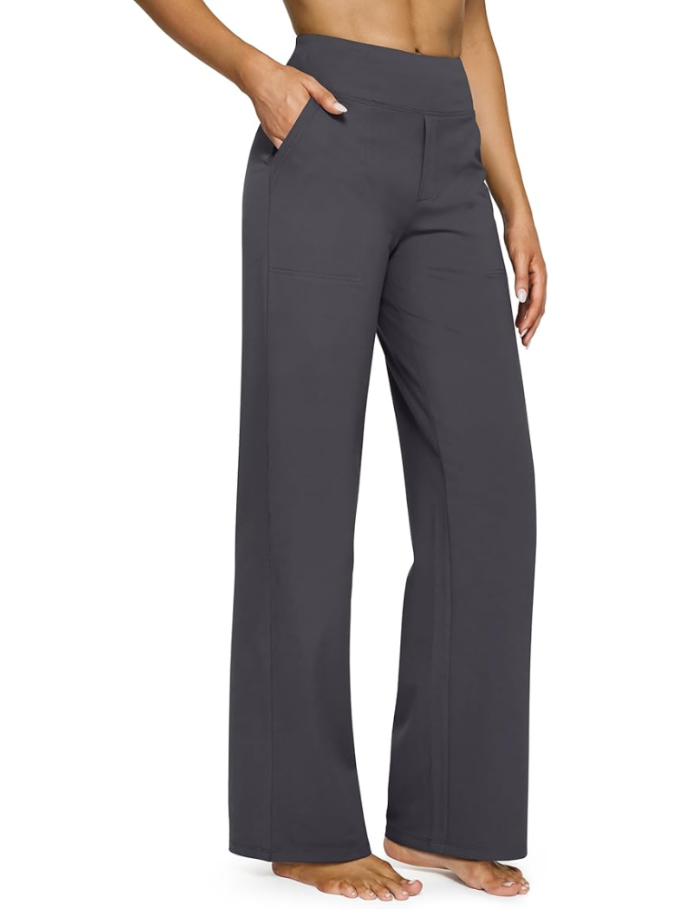 High-Waisted Dress Pants for Women with Yoga-Pant Comfort