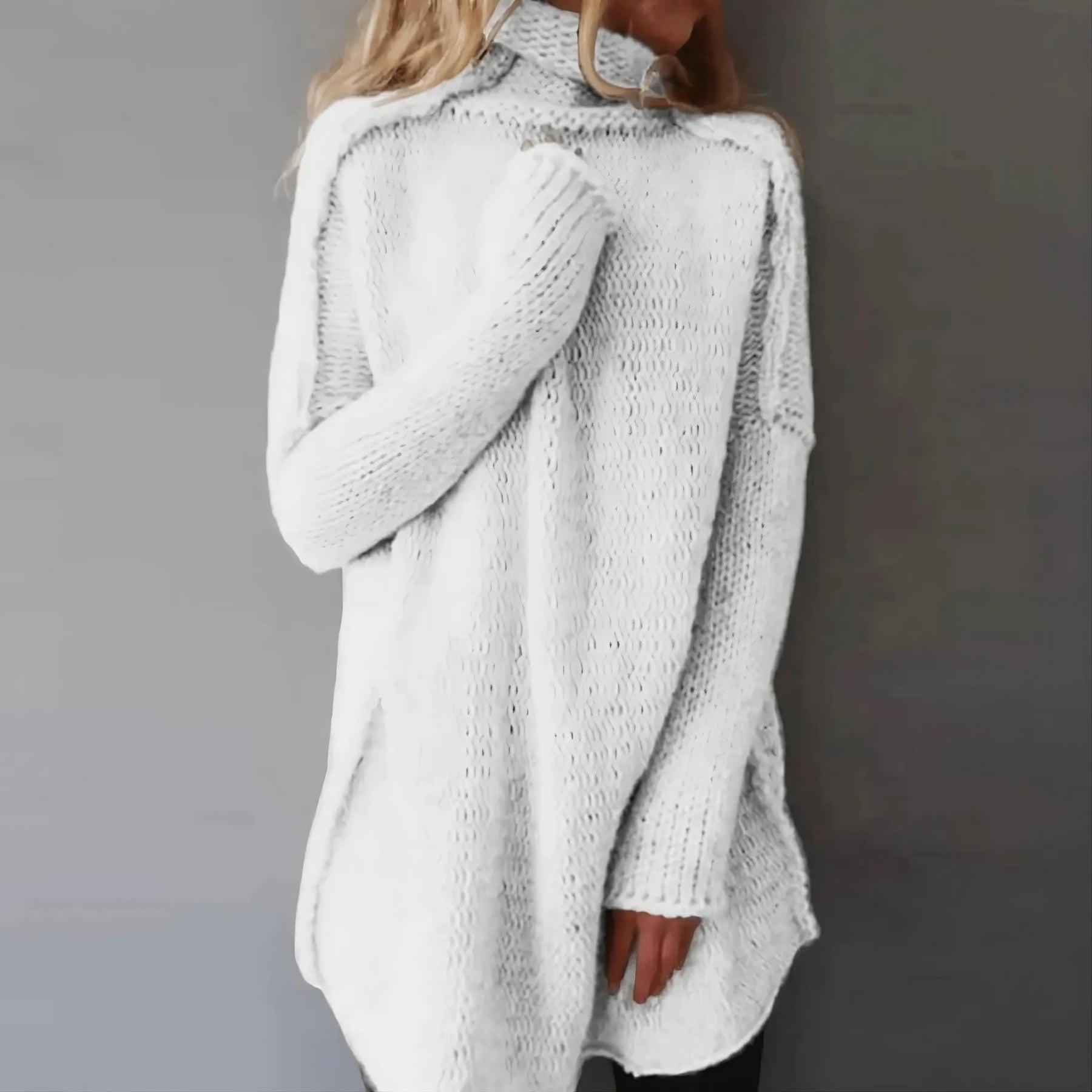 Hand-Knitted Jersey with Braided Patterns in Florencia Style