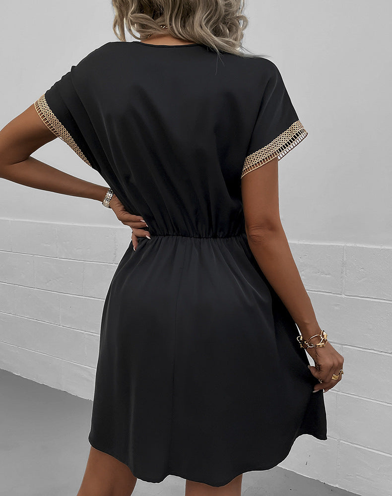 Tassel-Trim Short Dress in Florence Style