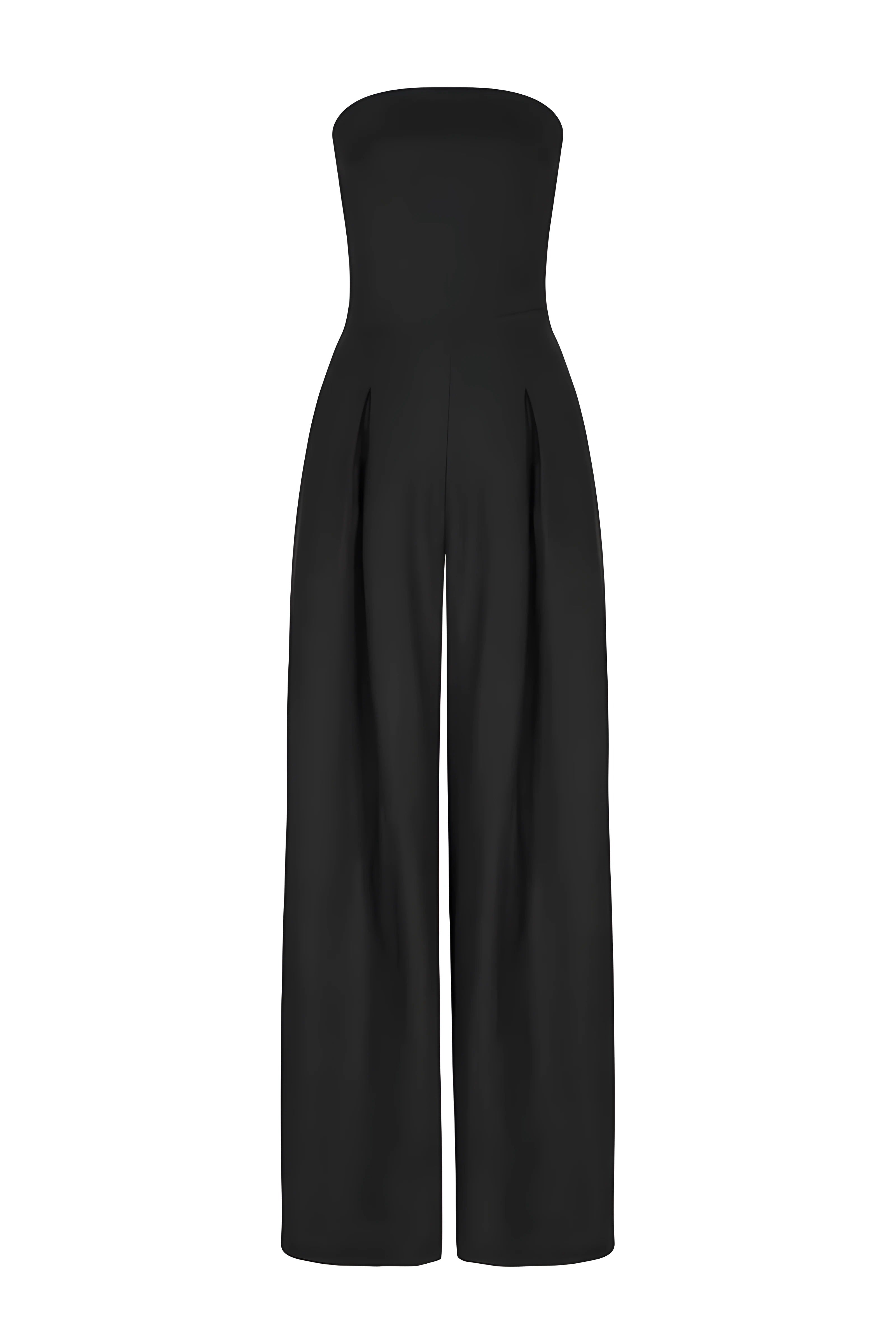 Strapless Jumpsuit with Flattering Fit and Versatile Style