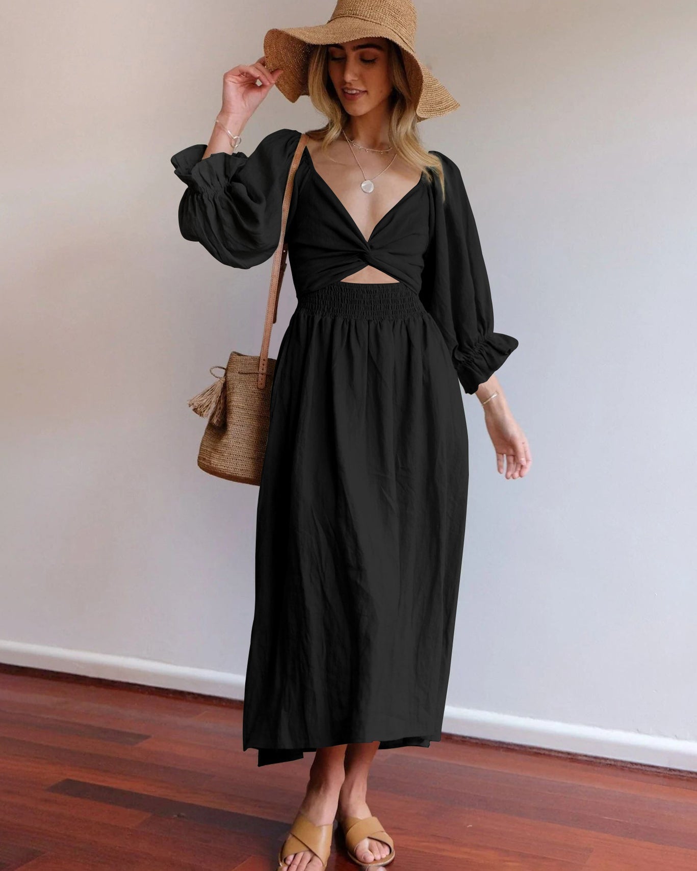 Ophelia Long Two-Sided Loose Fit Dress