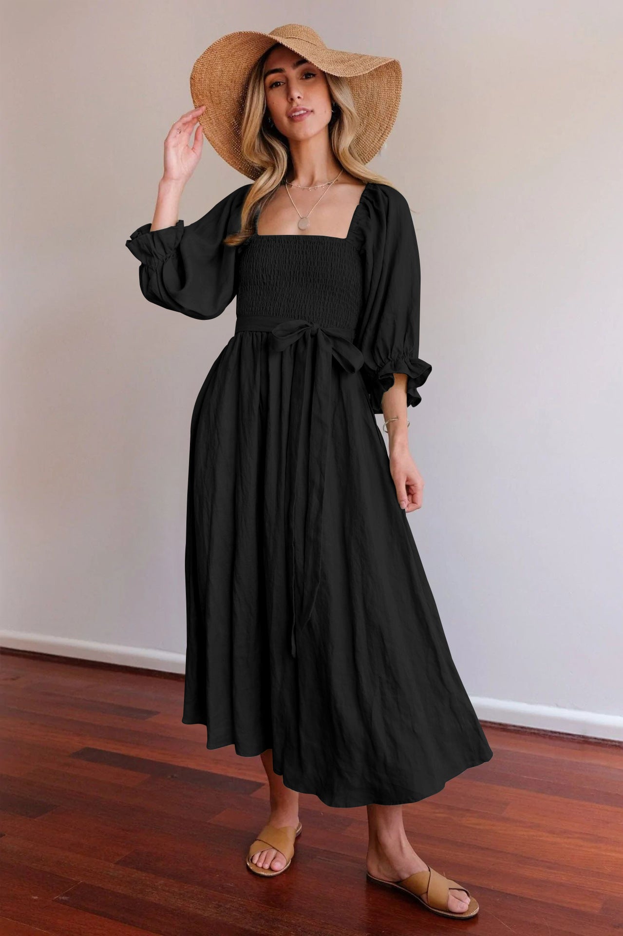 Ophelia Long Two-Sided Loose Fit Dress