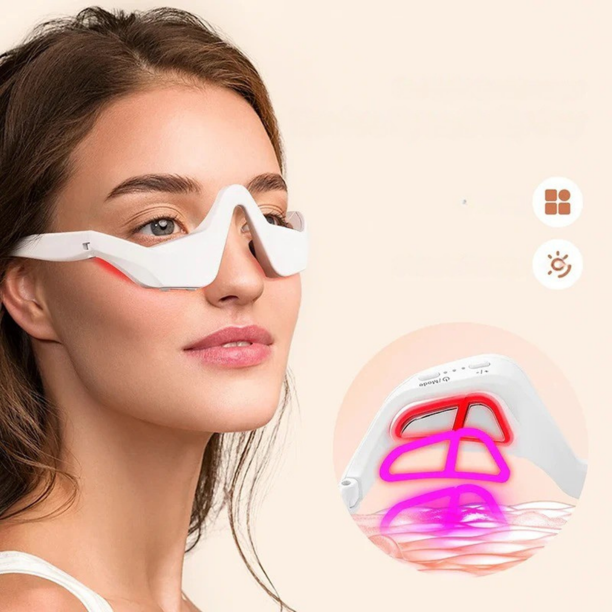 Red Light Eye Therapy for Fine Lines & Wrinkles Reduction