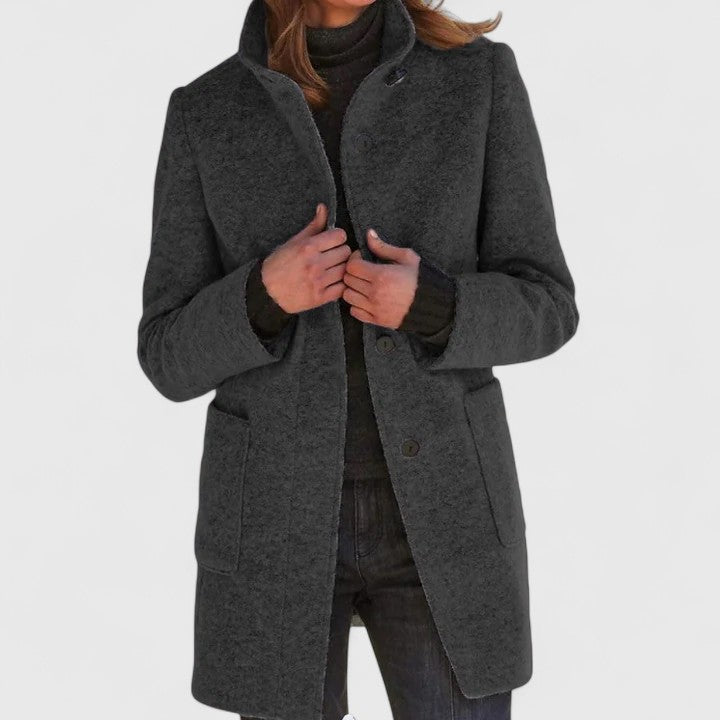 Women's Timeless Wool-Blended Coat with Plush Lining