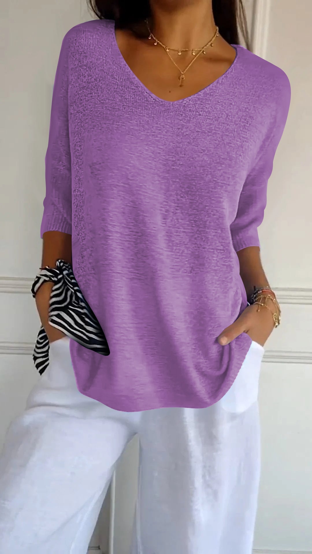 Lightweight Mesh Blouse with Relaxed Fit and Breathable Fabric