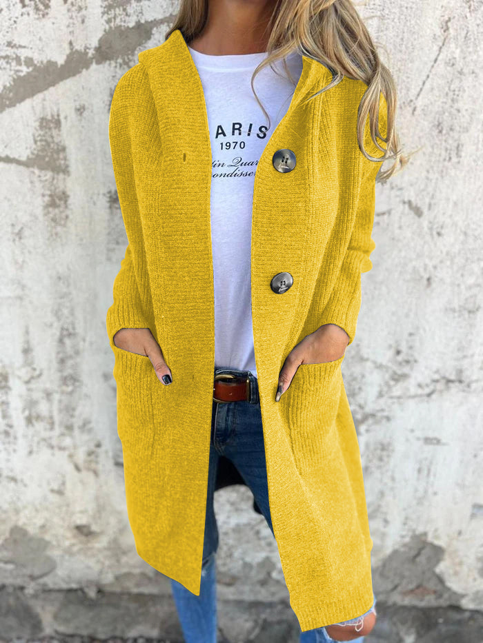 Long Knit Cardigan with Buttons – Effortless Comfort and Style