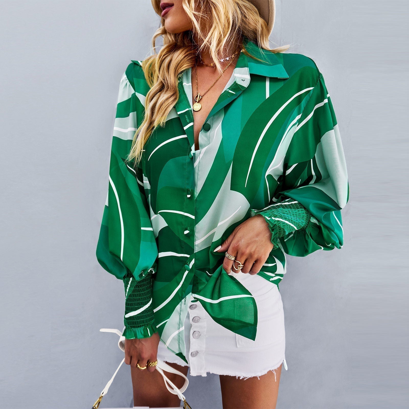 Puff Sleeve Adela Shirt - Stylish & Comfortable Top for Any Occasion