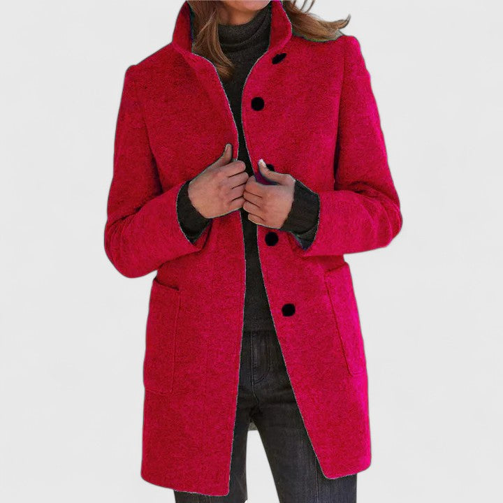 Women's Timeless Wool-Blended Coat with Plush Lining