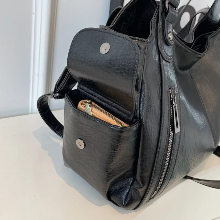 Women’s Classic Multi-Compartment Shoulder Bag