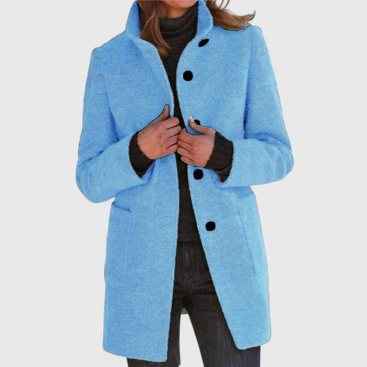 Women's Timeless Wool-Blended Coat with Plush Lining