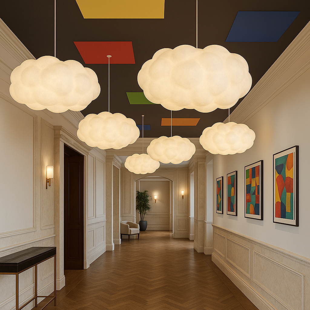 Cloud Pendant Light, Soft Glow Ceiling Light