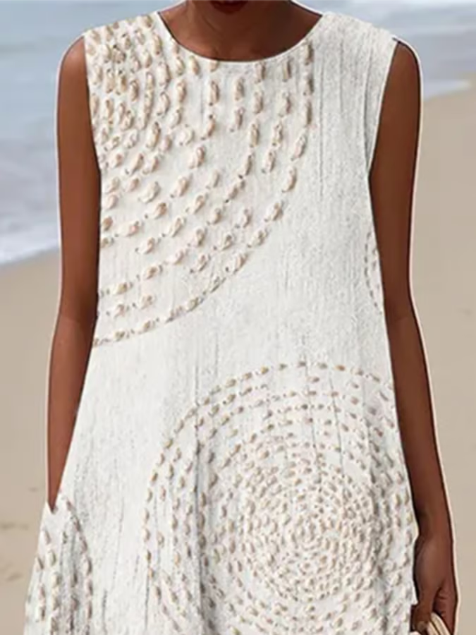 Casual Sleeveless Printed Dress for Everyday Wear