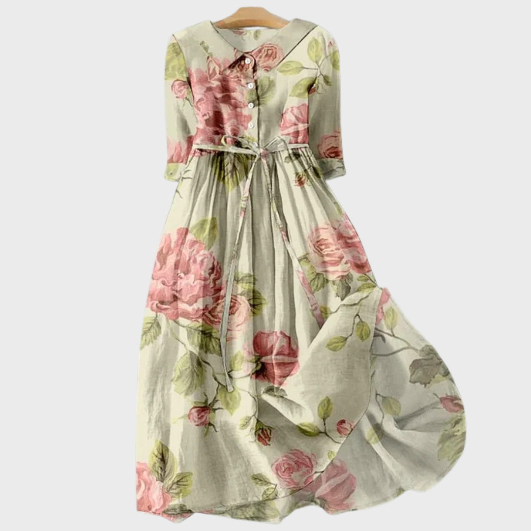 Elegant Women's Short-Sleeve Occasion Dress