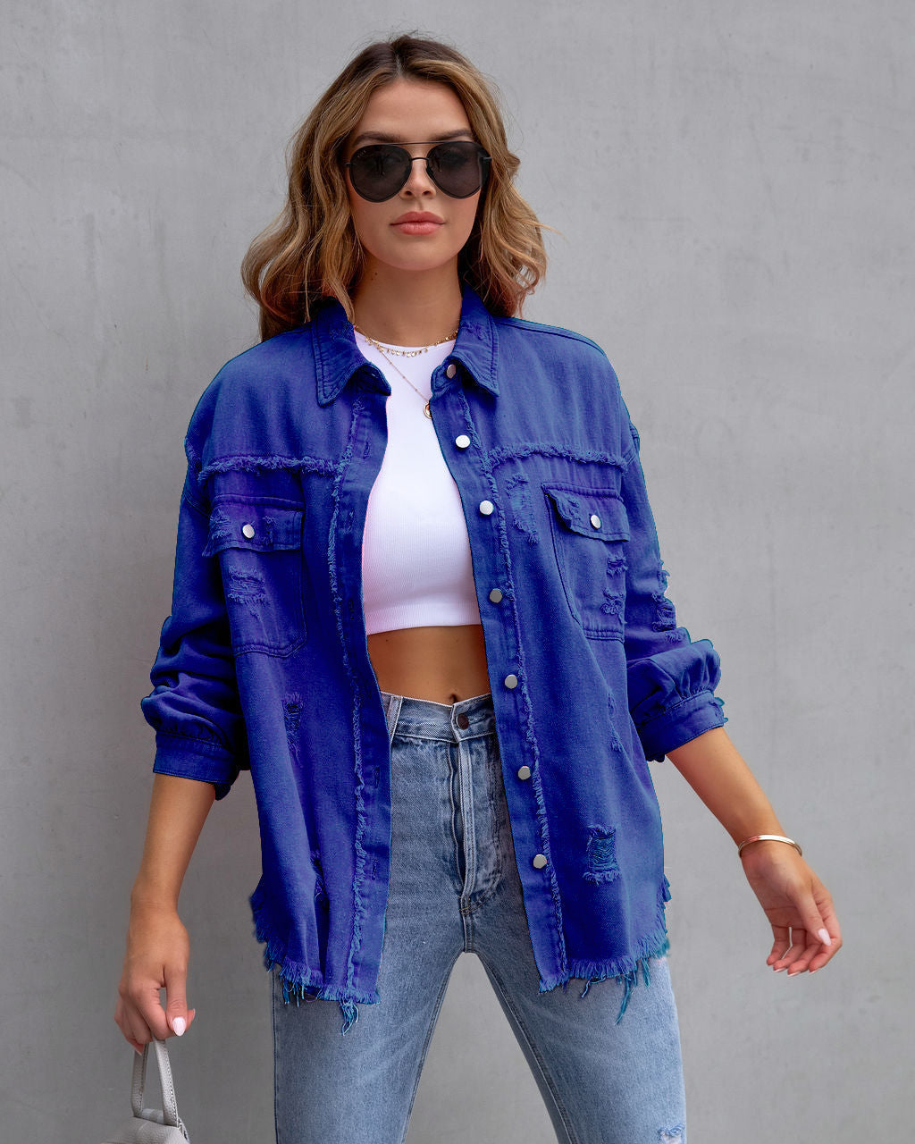 Vibrant Denim Jacket for Stylish Casual Outfits