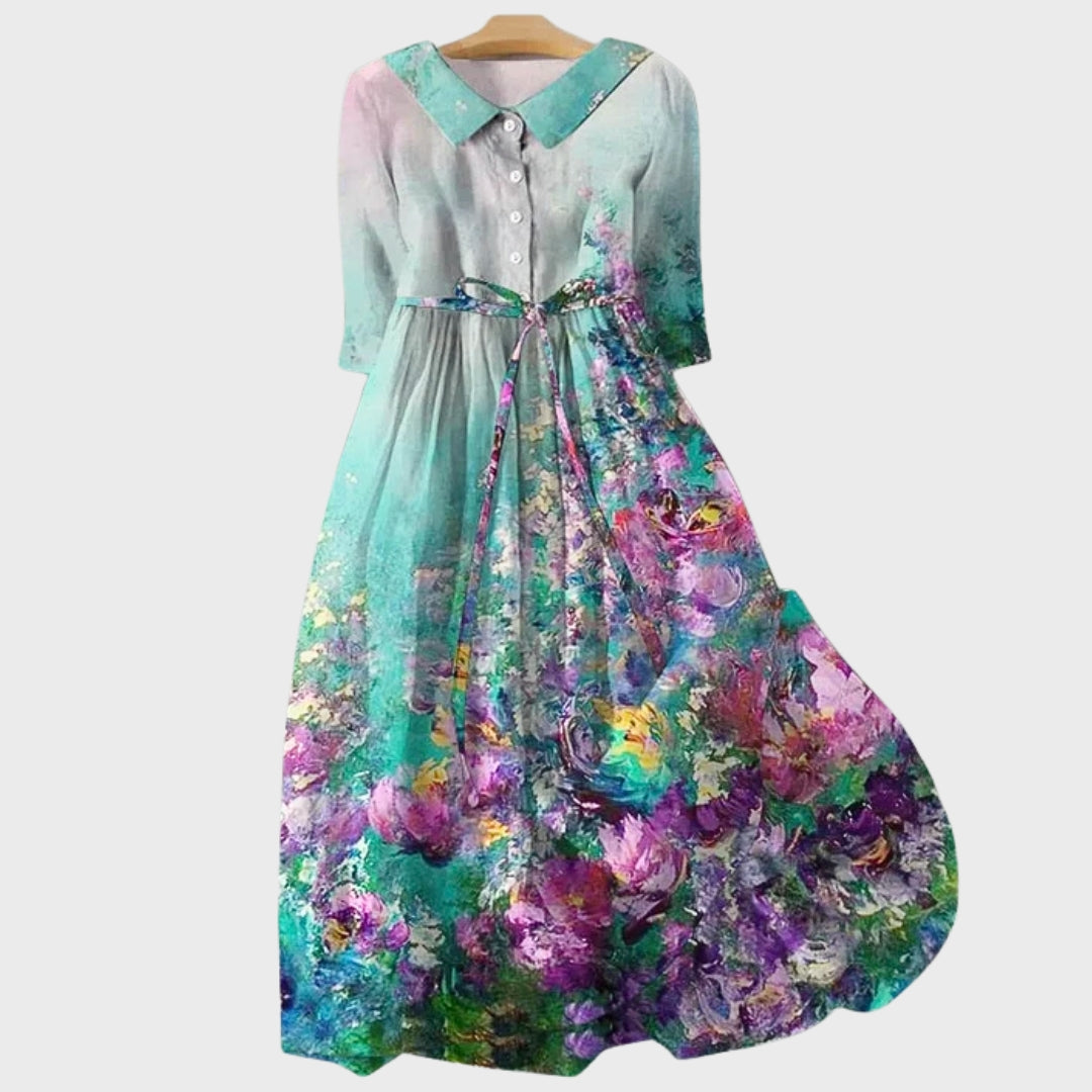 Elegant Women's Short-Sleeve Occasion Dress