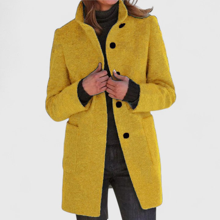 Women's Timeless Wool-Blended Coat with Plush Lining