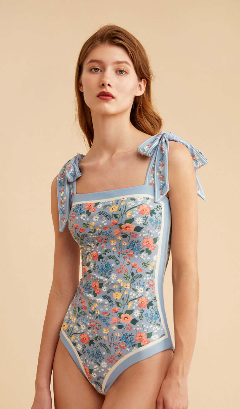 Reversible Vintage-Inspired Swimsuit for Women