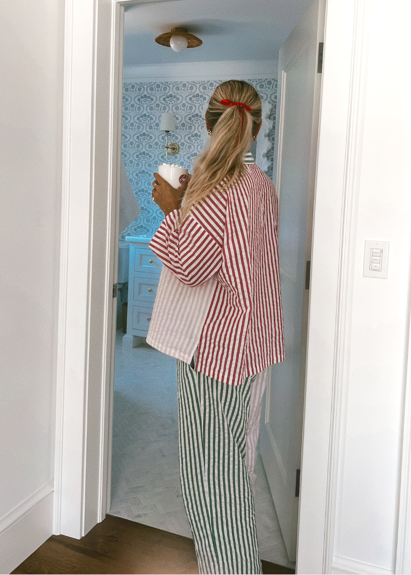 Striped Soft Cotton Pyjama Set