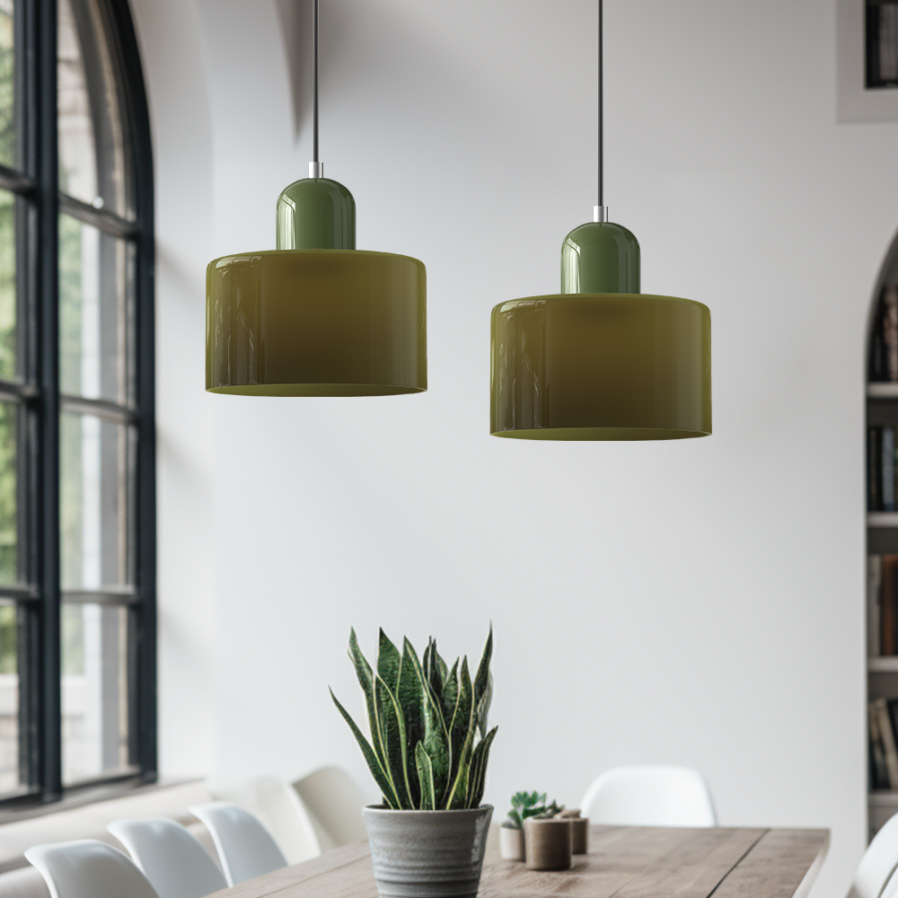 Bauhaus-Style Pendant Light, Geometric Ceiling Lamp