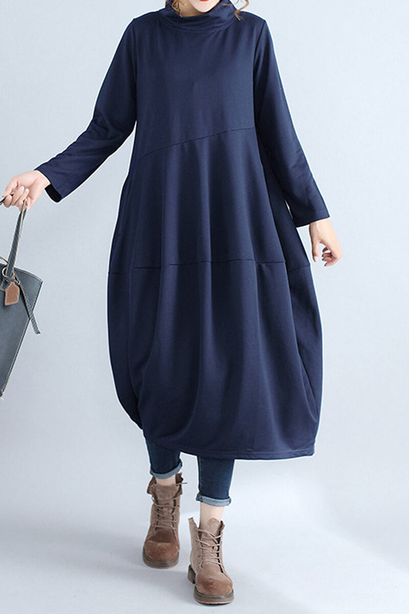 Comfortable Urban Midi Dress for Effortless Style