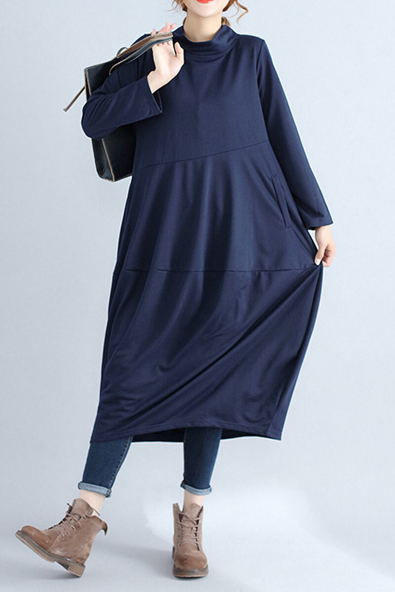 Comfortable Urban Midi Dress for Effortless Style