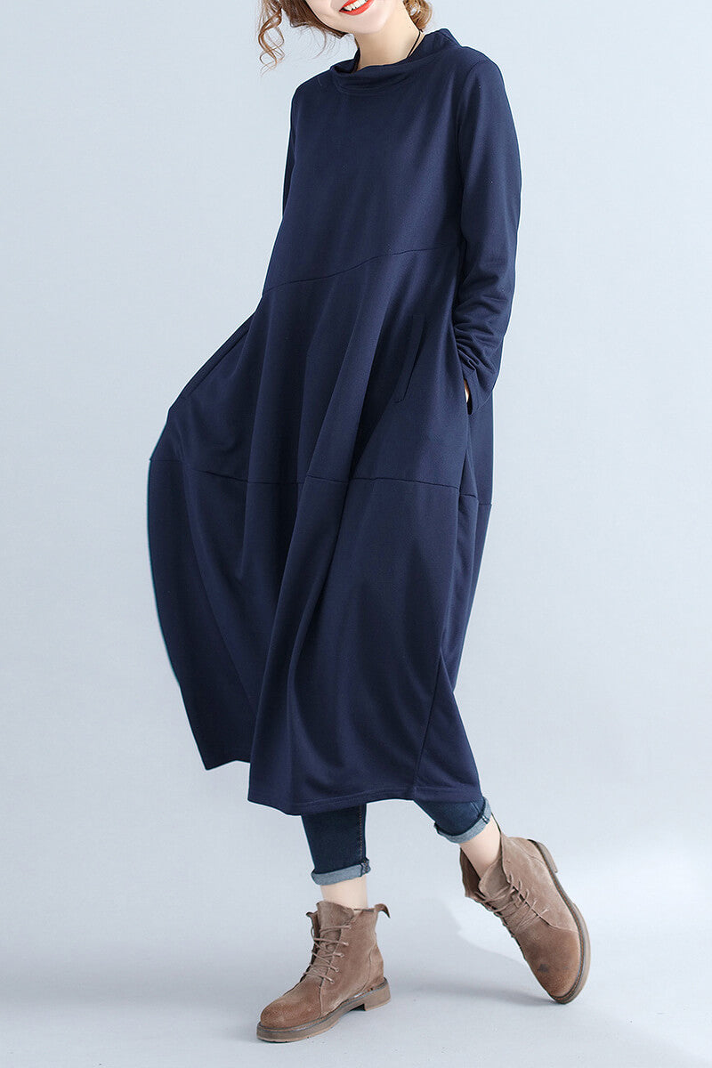 Comfortable Urban Midi Dress for Effortless Style