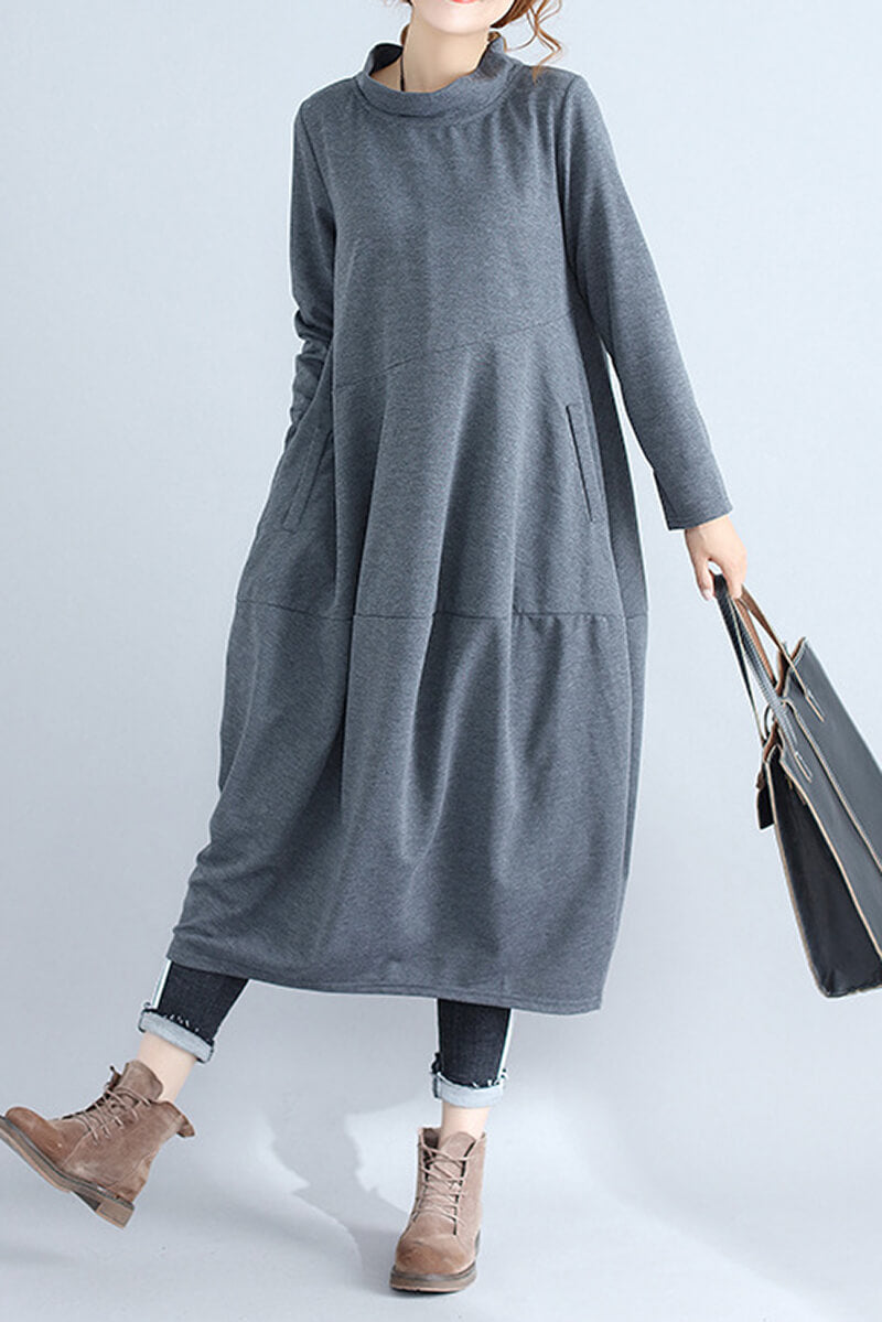 Comfortable Urban Midi Dress for Effortless Style