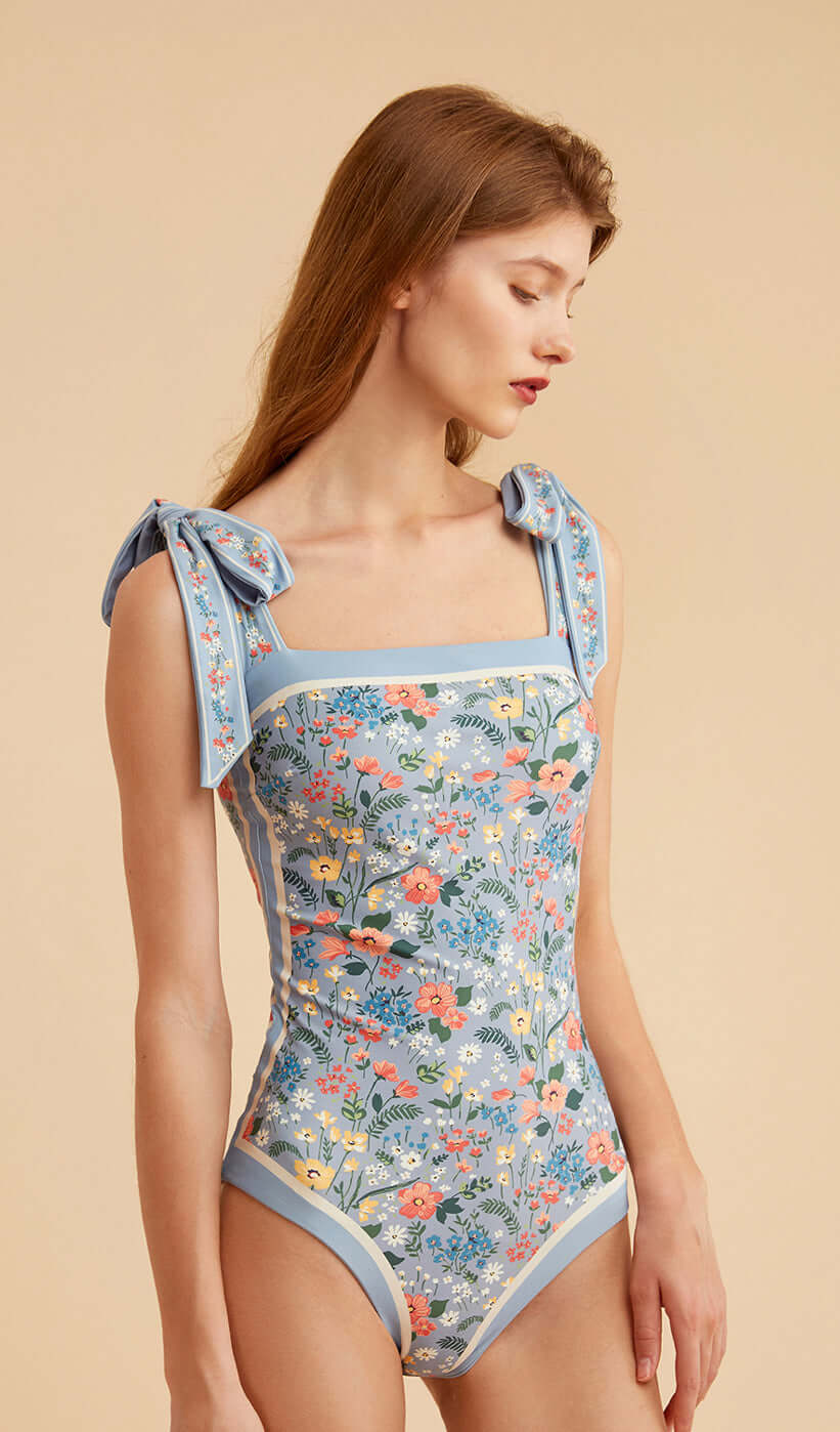 Reversible Vintage-Inspired Swimsuit for Women