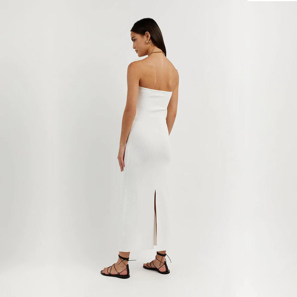 Strapless Mesh Long Dress for Elegant Occasions