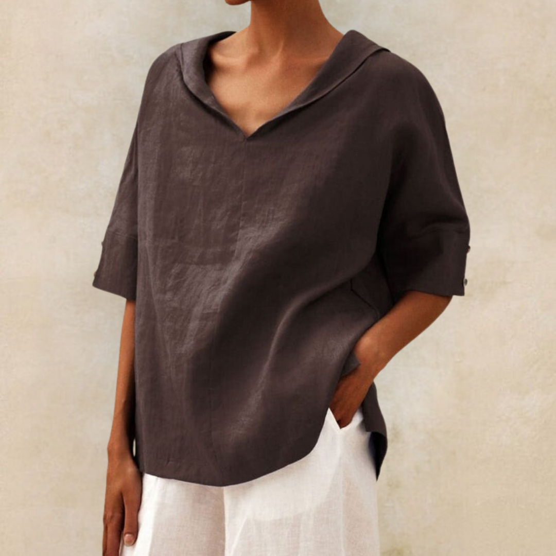 Casual Loose-Fit Women's Blouse – Comfortable & Stylish
