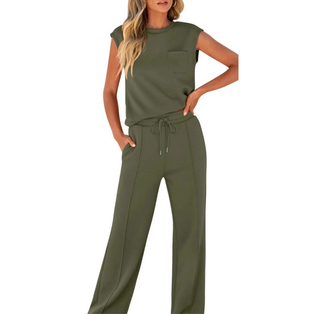 Elvara Casual Summer Lounge Co-Ord Set