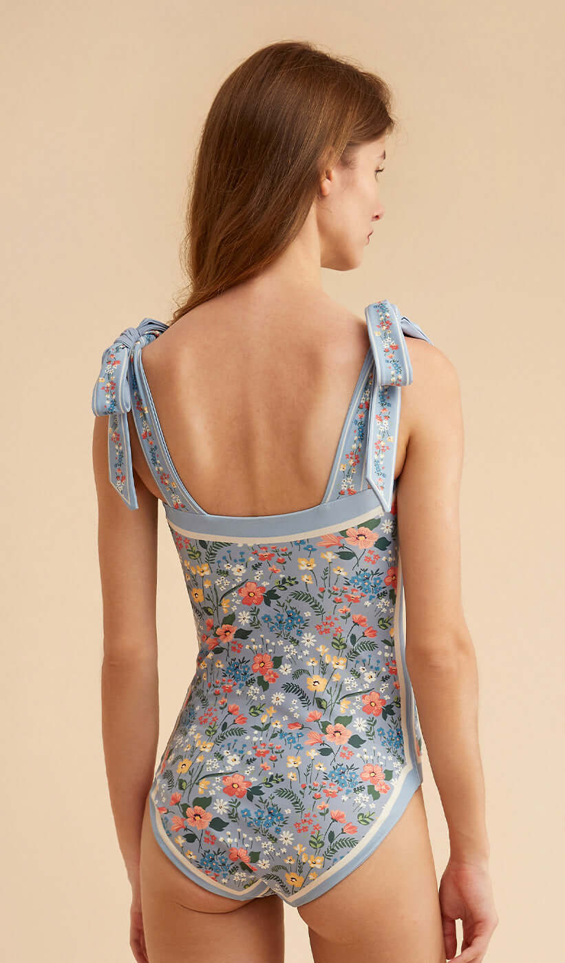Reversible Vintage-Inspired Swimsuit for Women