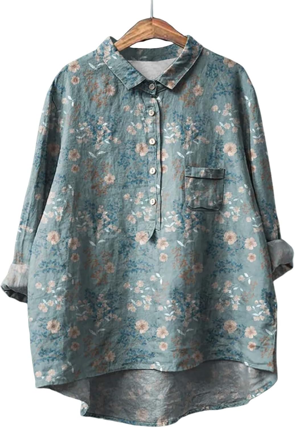 Floral Print Blouse with Elegant Design and Comfortable Fit