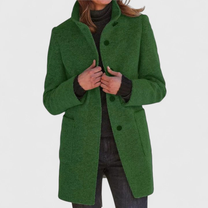 Women's Timeless Wool-Blended Coat with Plush Lining