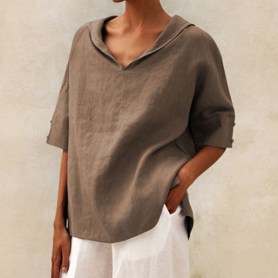Casual Loose-Fit Women's Blouse – Comfortable & Stylish