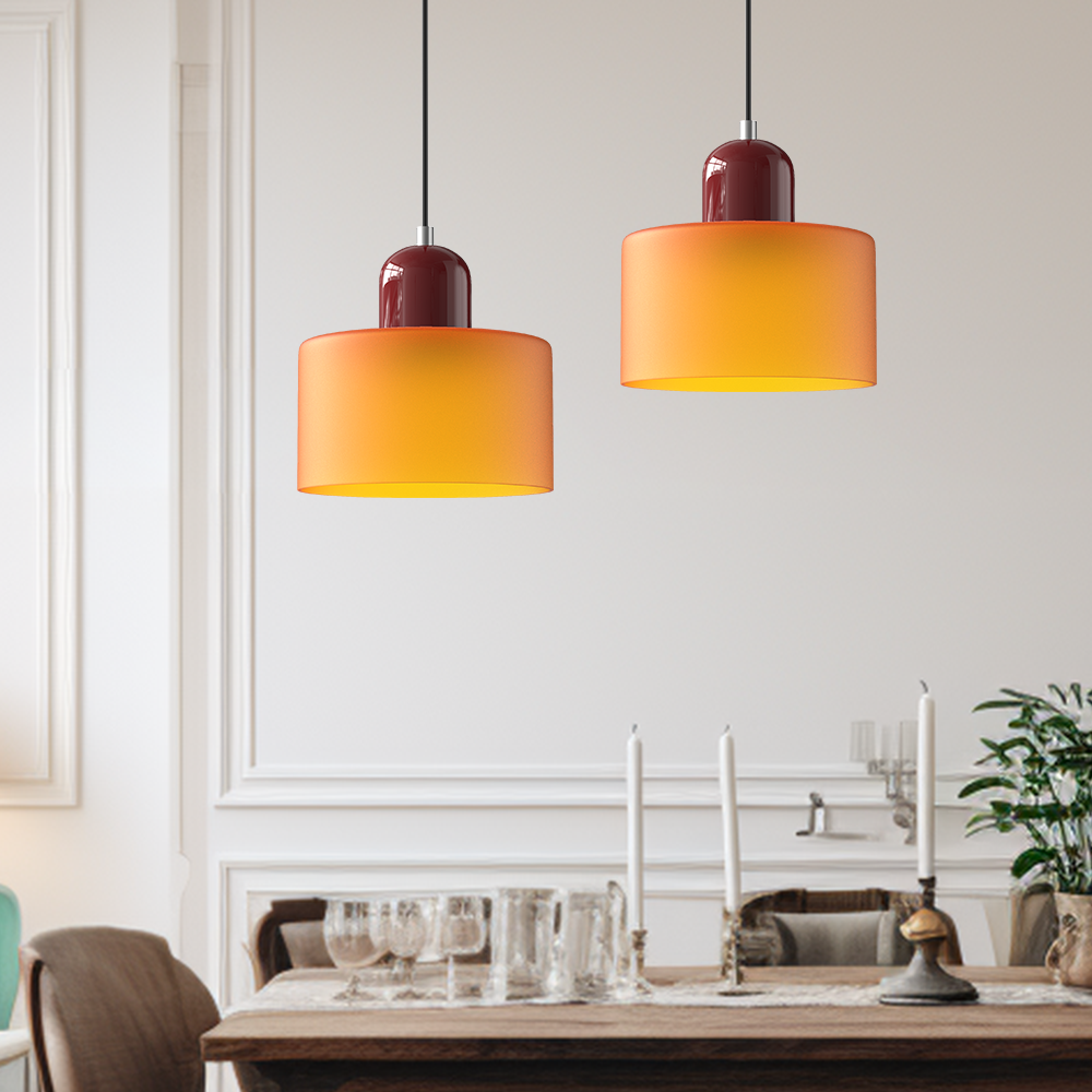 Bauhaus-Style Pendant Light, Geometric Ceiling Lamp
