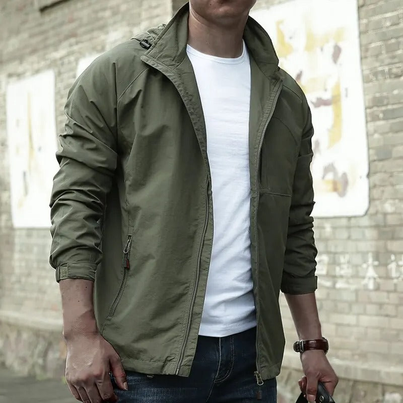 Men's Waterproof Breathable Summer Cargo Jacket